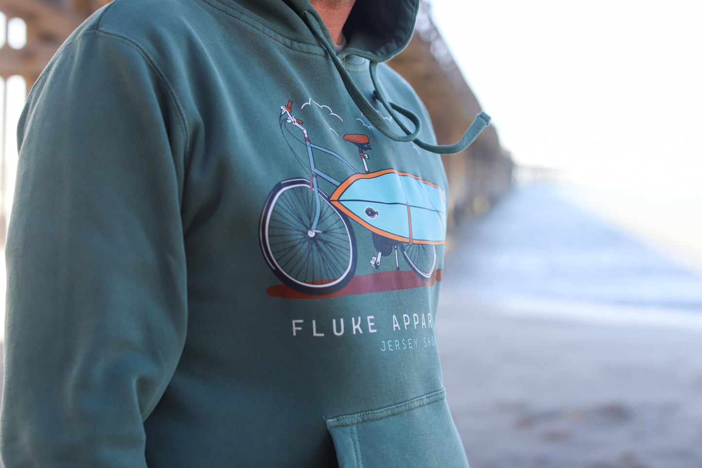 Bike Hoodie Alpine Green