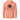 Peach hoodie with Fluke Apparel Co. logo on the back against a white background